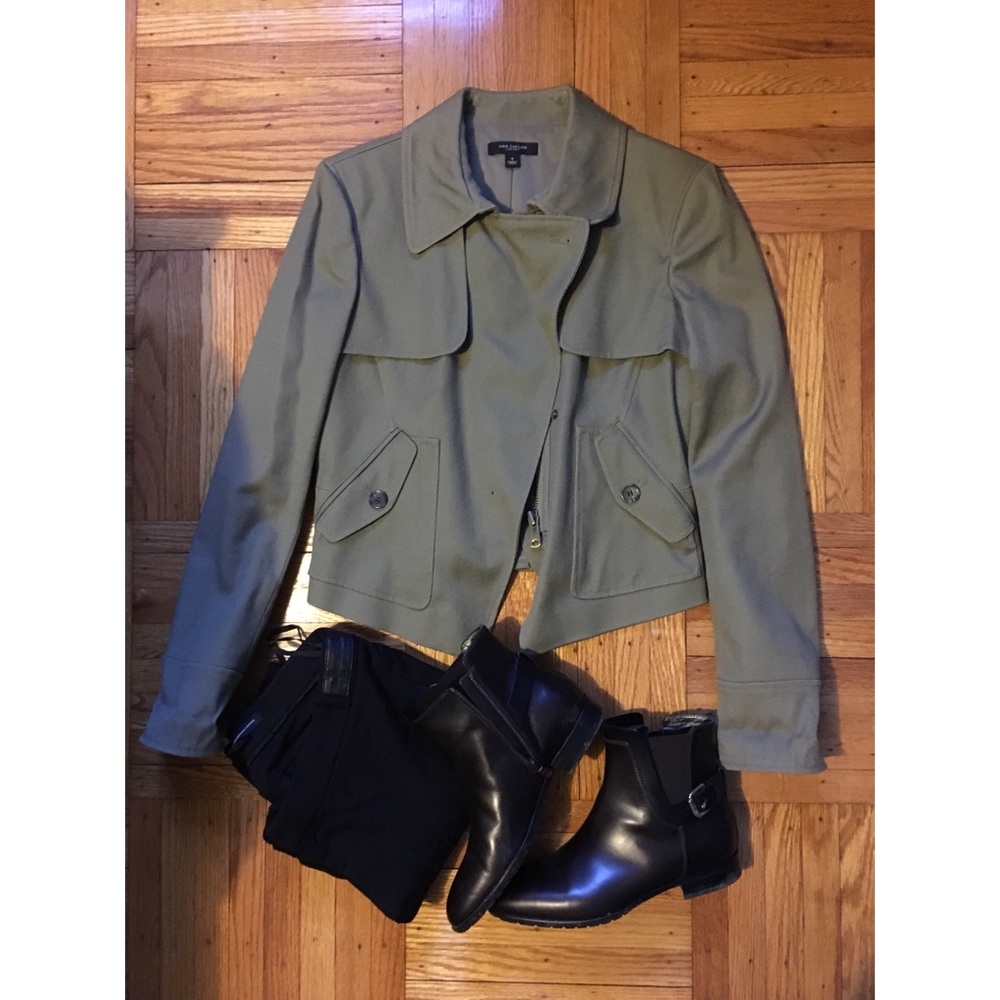Olive Green Blazer Coat